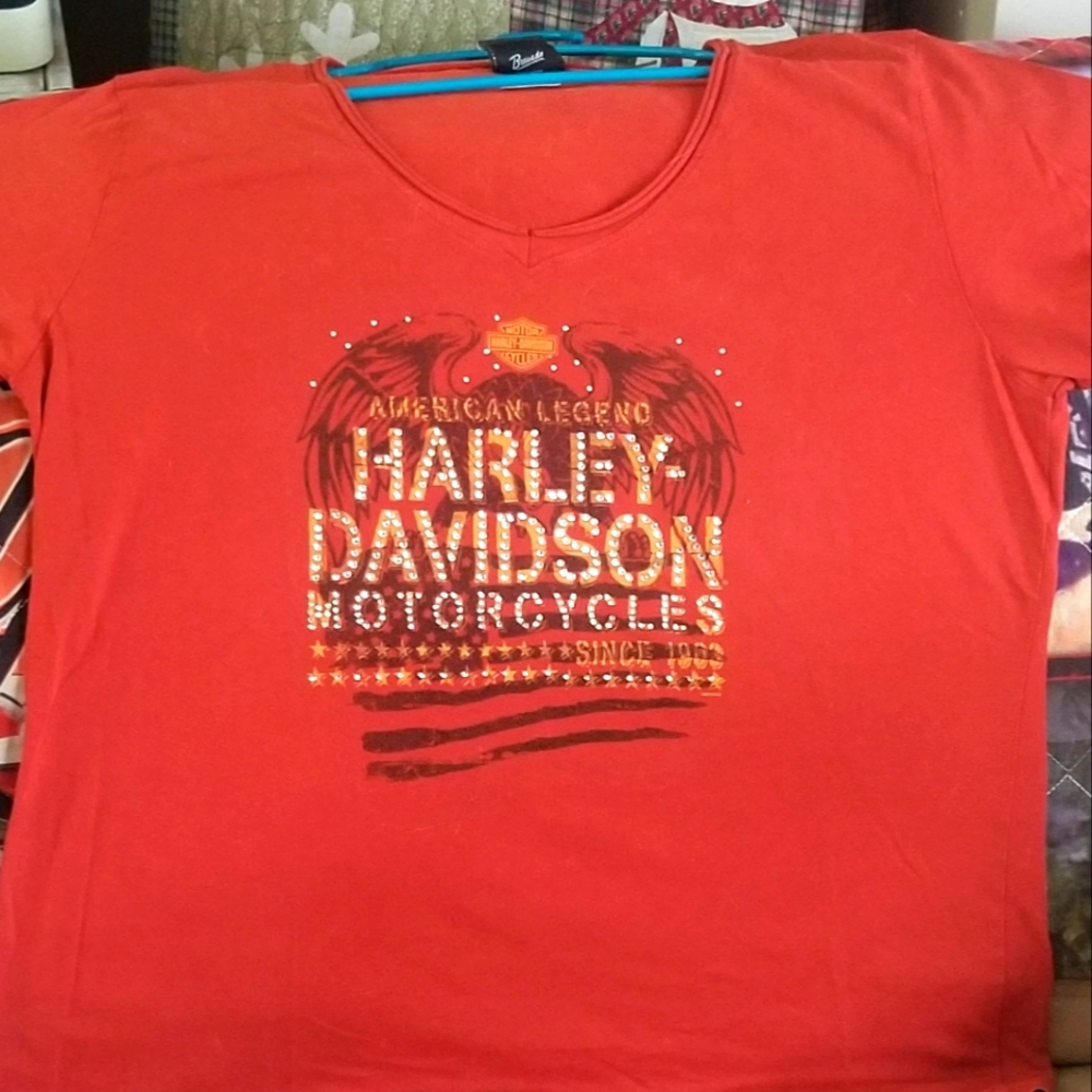 Womans Harley Davidson t-shirt size 2x with BLING